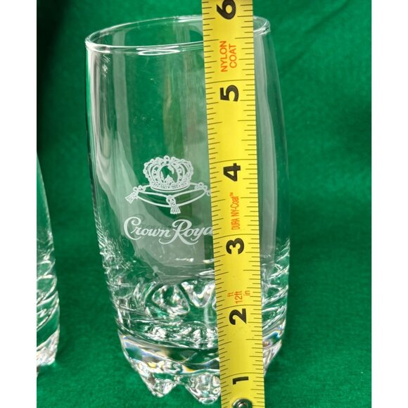 Crown Royal Highball Glasses Set Of 2 Crown Logo Italian Made Glassware - Picture 7 of 7